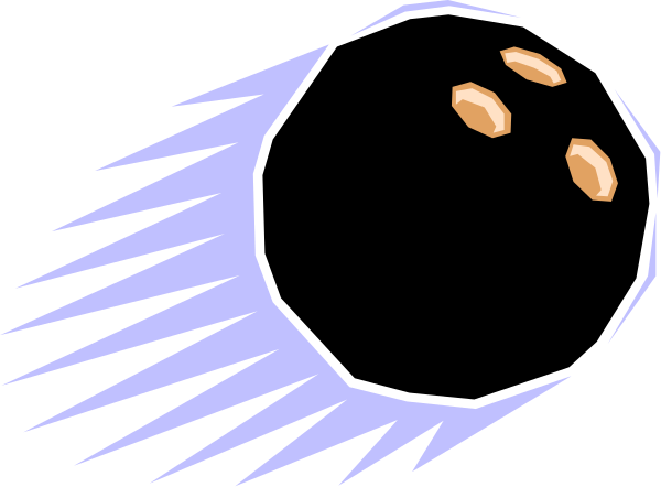 The image shows a black silhouette of an animal with two horns on its head against a purple background; it appears to be in motion as suggested by lines radiating from behind it.