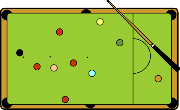 The image shows a soccer field with various colored balls scattered across it on top of green grass.