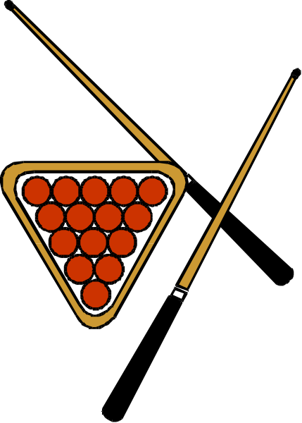 The image shows a black triangle with an orange dot inside it on top of what appears to be a red object that could represent a cone or pyramid shape in front of another similar but smaller one below it, all set against a dark background.
