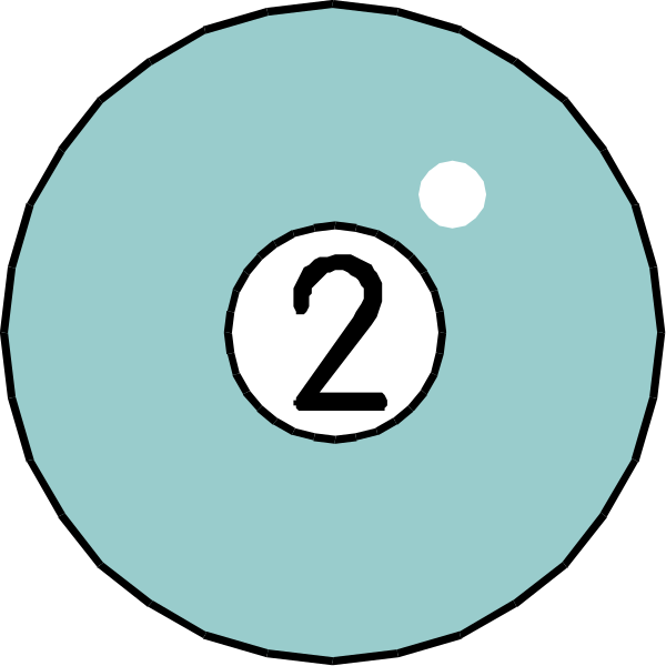 The image shows a blue ball with two white numbers on it: 2 at top left corner and 0 below center right. There is also an additional number in black text above the circle that reads "1". This could be interpreted as part of a game or puzzle, possibly related to darts given the circular shape resembling a target for throwing objects like dart tips into it with aiming at numbers on them.