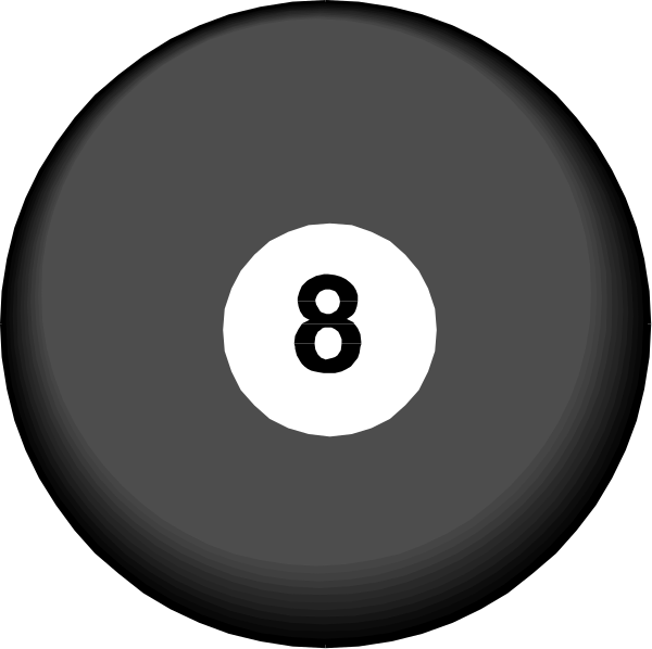 The image shows a closeup of two pool balls with numbers on them against a dark background; there is no text present in this clip-art photo.
