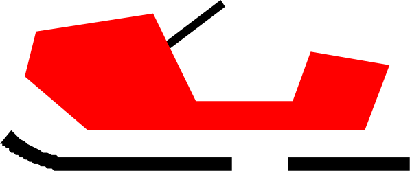 The image shows a red car with two doors on its side parked next to an unidentified object that appears to be black in color but is too small for me to discern any specific details about it.