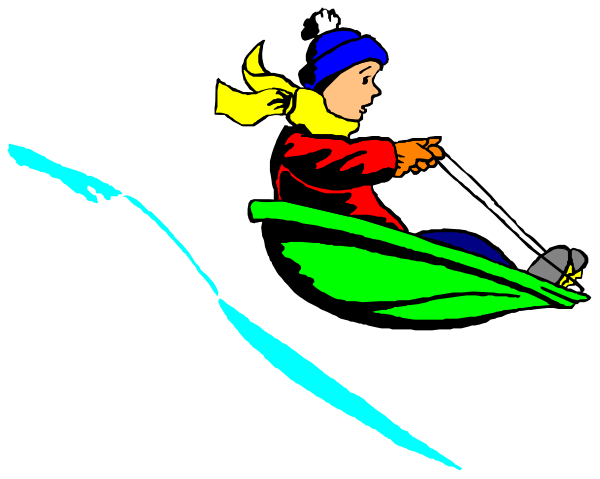 The image shows a cartoon of an animated child riding on top of what appears to be a surfboard-like object in water with waves around it; there is no visible text within this small clip-art image, and all objects appear stationary without any actions taking place between them at the moment.