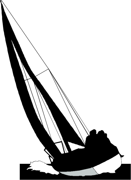 The image shows a black silhouette of an object with two visible sides against a white background on its left side.