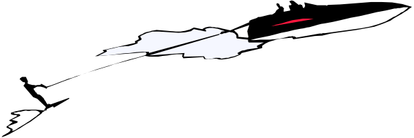 The image shows a blurry black object with white lines that resembles an abstract representation of something moving quickly through space.