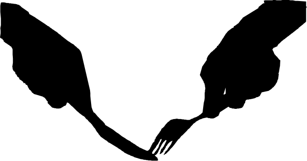 The image shows a black rectangle with two white lines on either side of it against a gray background.