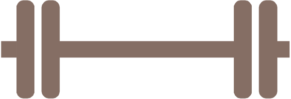 The image shows a simple black and white line drawing of two parallel lines with three rectangles between them on what appears to be a gray background.
