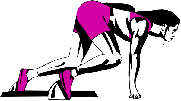 The black and white illustration shows a person on their knees with hands outstretched as if performing an acrobatic move against a dark background.