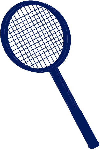 The image shows a tennis racket with an oval shape at its end against a white background.