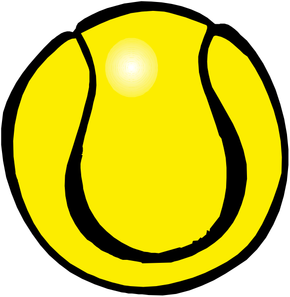 The image shows a stylized graphic of an object that resembles a tennis racket with its strings forming a circular pattern in yellow color against a black background; there is no text present within this clip-art illustration, and it appears to be designed for use as part of branding or iconography.