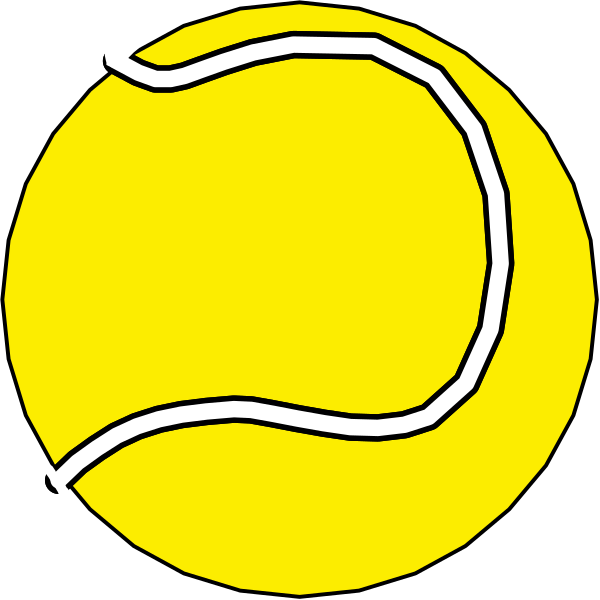 The image shows a tennis racket with two balls next to it on either side of an icon that resembles a stylized letter 'w'.