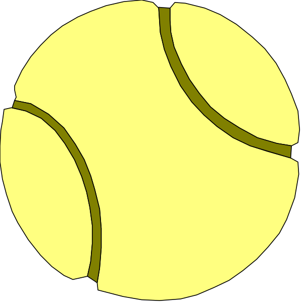 The images show a tennis ball with two different designs: on top it has an open mouth shape like that of a yawning dog's face; below is another image where only half of its body remains, resembling a partial view from behind as if cut off by something else in the frame.