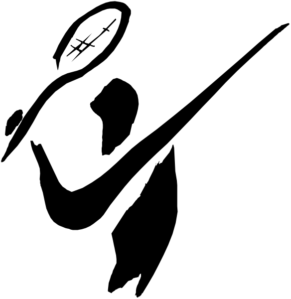 The image shows a black background with two white lines intersecting at an angle near each other on top of it.