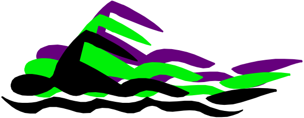 The image shows a purple mountain with green trees on it against an overcast sky background.