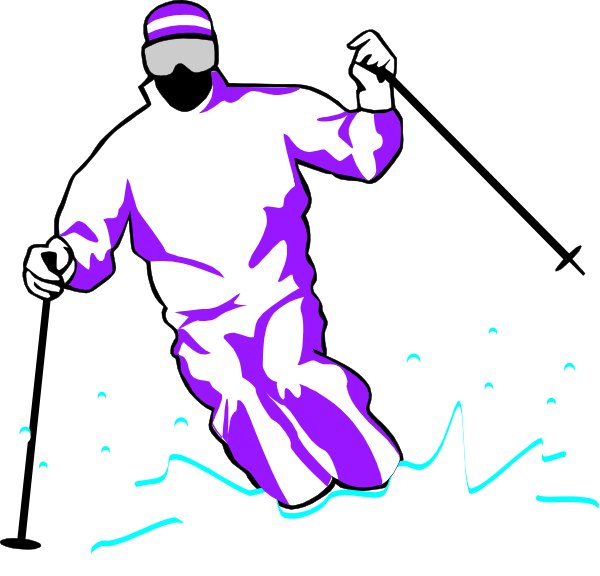 The image shows a cartoon of an individual wearing protective gear running through water splashes with their arms outstretched for balance.