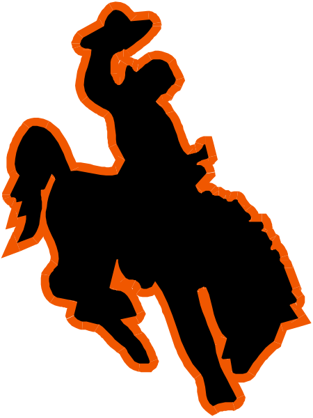 The image shows a black silhouette of an animal that resembles a horse with red highlights on its body against a dark background.