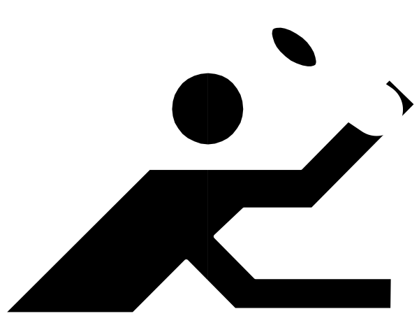 The black and white logo features a stylized depiction of an abstract character with what appears to be wings on its back, holding two circular items that could represent planets or globes in one hand while pointing towards another object resembling a planetary body or moon with rings around it using the other.