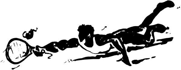 The black and white photo shows a person sitting on top of an object that resembles a surfboard with their legs crossed at one end in front of them.