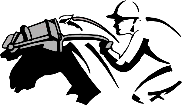The black and white photo shows a car with its headlights on at nighttime.