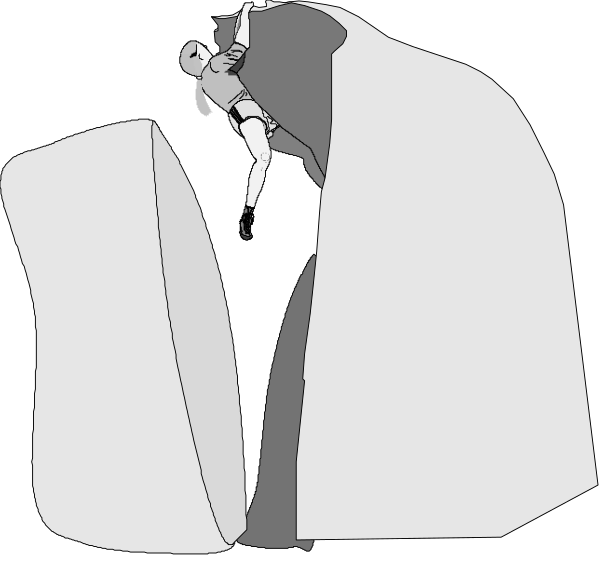 The image shows a sequence of three panels with black backgrounds:

1) A person is standing on top of an open book in front of another closed book; both books have white pages visible from their spines, and there's no text present.