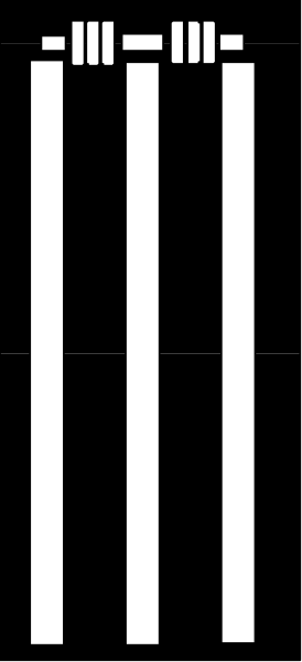 The image shows a black and white striped pattern with no distinguishable content within it.