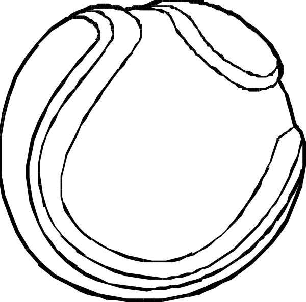 The black and white image shows two circles with a line connecting them at their centers; there is no additional context provided to determine any other elements in this clip-art picture.