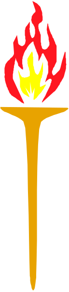 The image shows a candle with flames on top of it inside an open flame holder against a dark background.