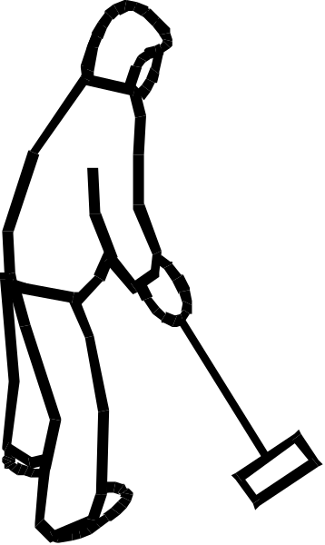 The black and white photo shows a person riding on an object that resembles a skateboard with wheels attached to it in motion against a dark background.