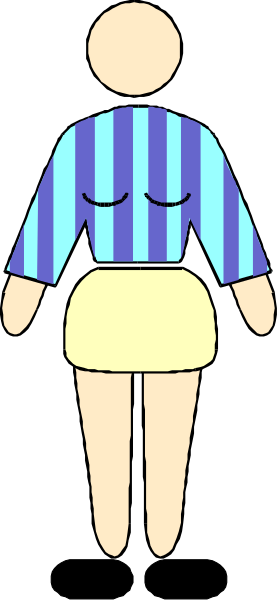 The image shows a stylized icon of an animated female figure with blue hair standing next to what appears to be a wall on which there is text that reads "Welcome" in white letters against a black background, and below it another line of smaller text reading "to our new website."