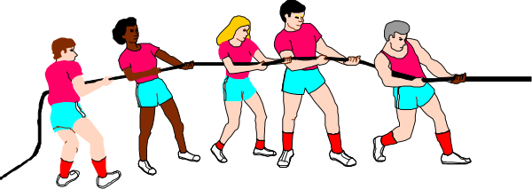 The image shows a group of five cartoon characters dressed as roller derby skaters with exaggerated features; each character is wearing red knee-high socks and has distinct hairstyles that match their personalities, depicted in an animated form against a plain background without any specific setting or action taking place.