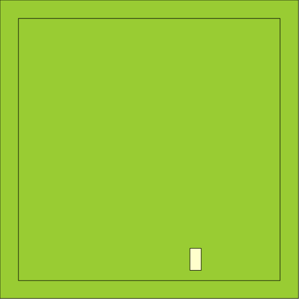 The image shows a simple green square with no other content visible within it.