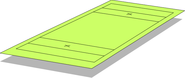 The image shows a black and white floor plan of an interior space with various rooms labeled A through F, each containing different furniture items such as beds, tables, chairs, and other objects that suggest residential use.