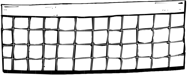 The black and white photo shows a keyboard with keys that have been altered to look like squares of different sizes on top of it.