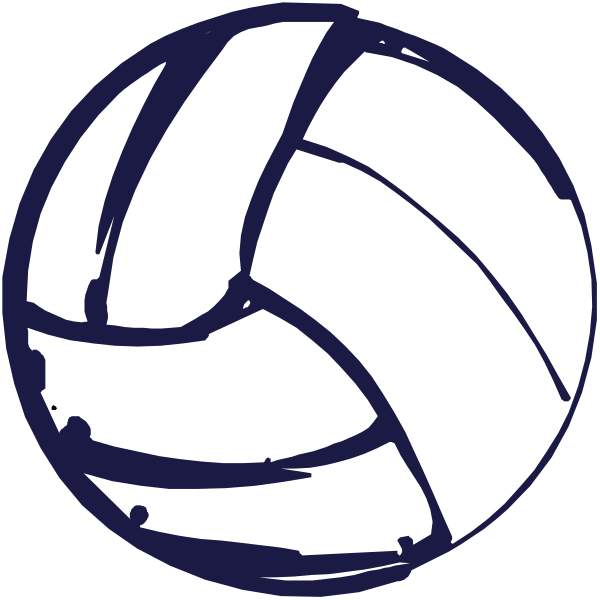 The image shows two volleyballs with a white background; there's no additional context provided about any other elements in this clip-art picture.