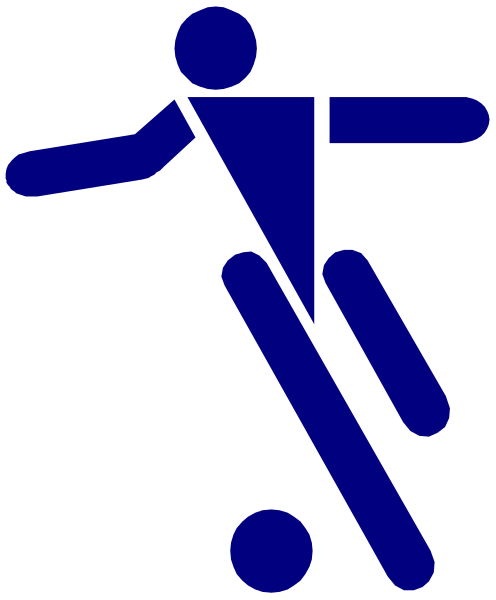 The image shows a blue silhouette of an athlete performing gymnastics on a black background with white text at bottom right corner that reads "Gym".