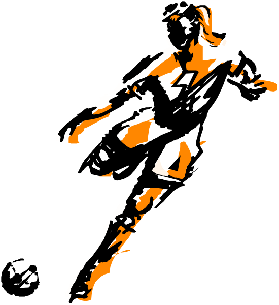 The image shows a black and white photo of an astronaut with orange highlights on their suit standing next to what appears to be a rocket launchpad in space.