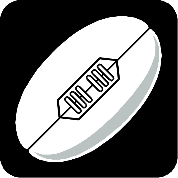 The image shows a white pill with black text on it inside an oval frame against a dark background.