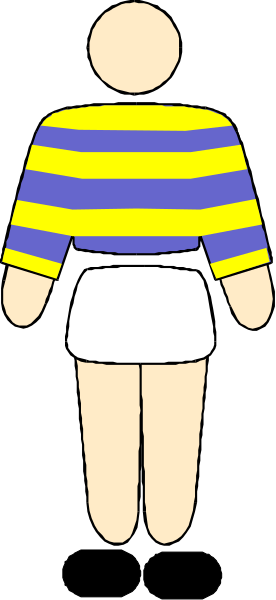 The image shows a stylized cartoon of an animated female figure wearing shorts with her hands on hips standing next to what appears to be a male silhouette in front of it.