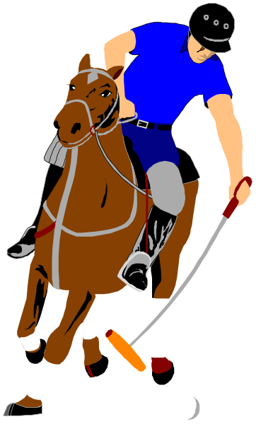 The image shows a person riding on top of a brown horse with white markings; both rider and horse appear to be in motion as if galloping forward.