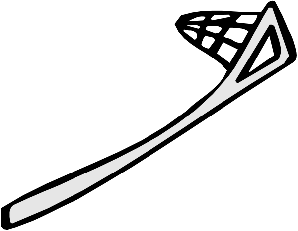 The black and white silhouette of a ship with sails against an open sky background.