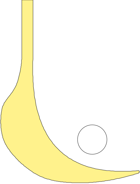 The image shows a banana with an eye on it against a black background.