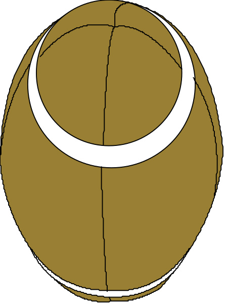 The image shows a cartoon depiction of an egg with two eyes drawn on it to resemble a face, placed against a plain background that is divided into four quadrants by lines running horizontally across its center and vertically down from each corner.