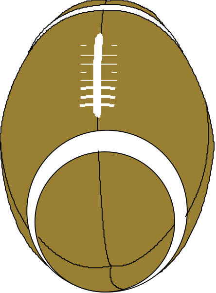 The image shows a football with an eye on it against a white background.