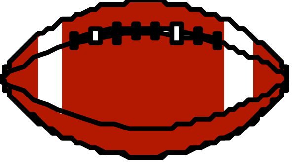 The image shows a pixelated representation of two lips with teeth forming an "O" shape on top, resembling a smiley face design; below this is another mouth-like figure that appears to be smiling and has red stitching around it for eyes or nostrils.