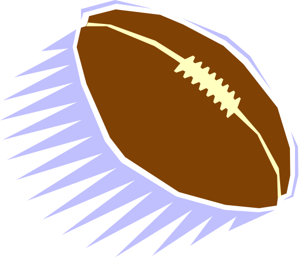 The image shows a football with an open lid of its case on top, set against a dark background.
