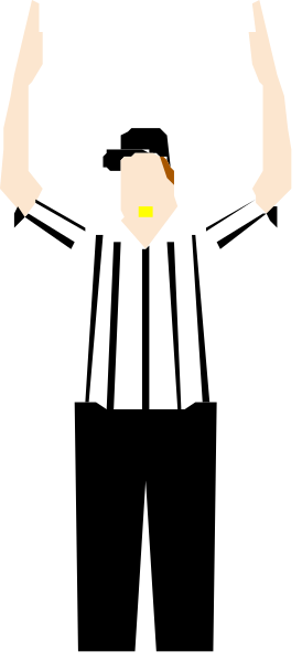The image shows a pixelated representation of an individual standing with their arms raised above them against a dark background; it is stylized to resemble clip-art graphics commonly used in digital media for icons, avatars, and other graphical elements within software applications or websites. There are no texts present on the image itself. The style appears cartoonish due to its simplistic design with flat colors and minimal shading details typical of early computer graphic styles from around two decades ago. This type of imagery is often used for various purposes, such as in video games, web pages