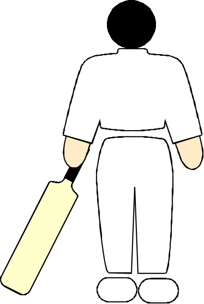 The black and white illustration shows a person holding a baseball bat with both hands while standing on what appears to be grassy ground next to an umbrella leaning against them; in front of this figure is another smaller image, which seems like it's from a video game or animation featuring the same character.