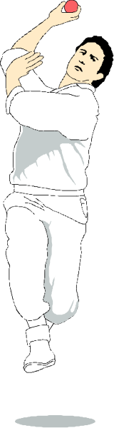 The image shows a man playing baseball with an orange ball; he's wearing white clothing and is captured mid-swing in front of what appears to be a gray background.