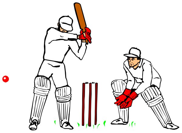 The black and white illustration depicts two baseball players on a field: one is holding a bat while another has his hands in gloves with balls inside them; both wear uniforms and caps, standing near bases under an overcast sky.
