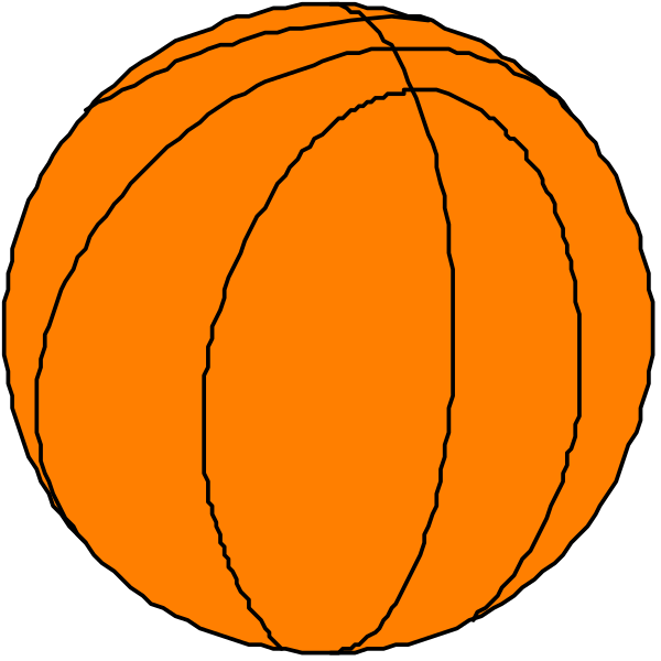 The image shows three orange basketballs with white lines indicating their stitching pattern against a black background.